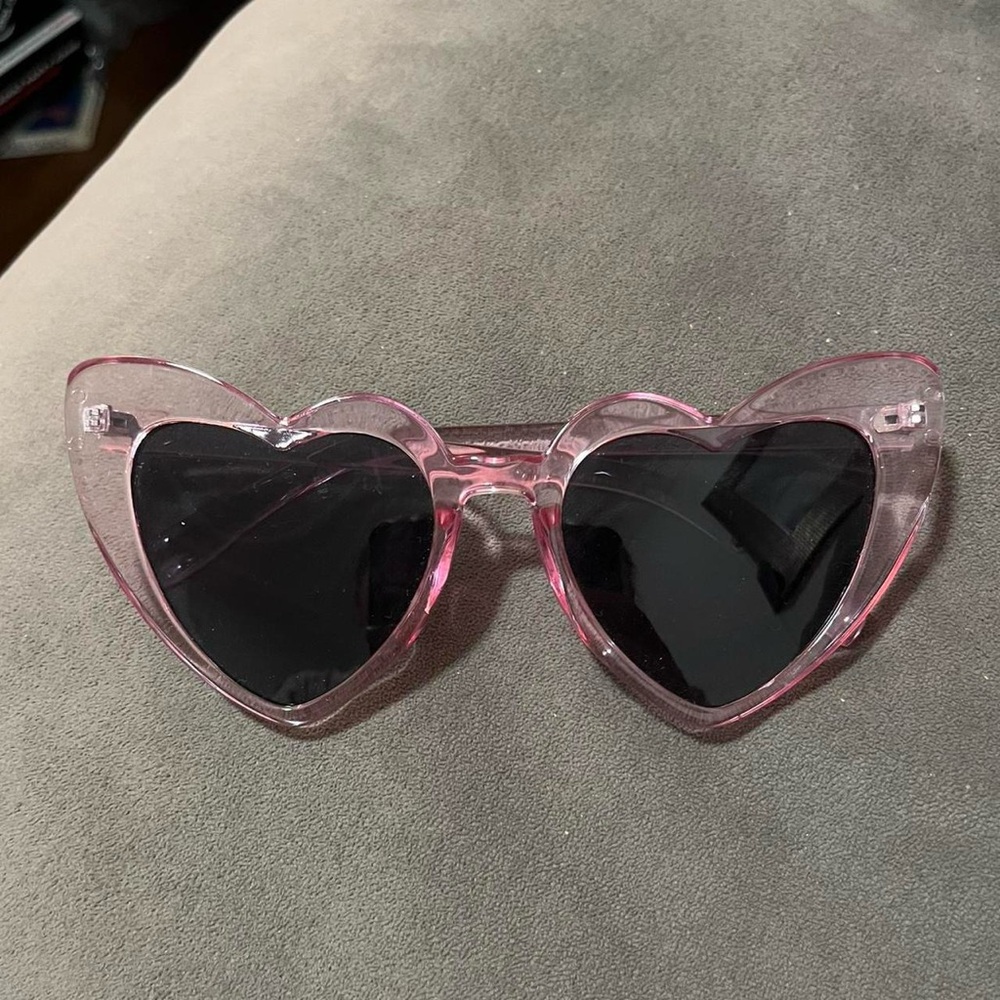 Urban Outfitters Pink Heart Sunglasses